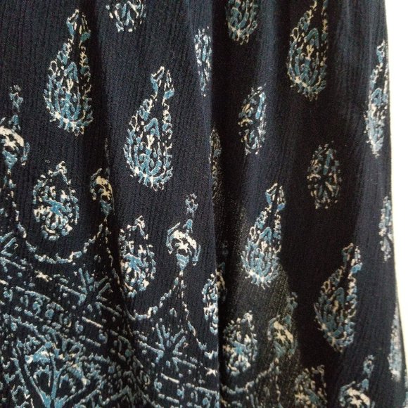 Bila dress XXL abstract geometric tribal floral crochet neck midi maxi boho - Picture 8 of 14